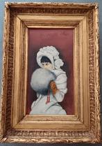 Olie op doek - verfijnd Europees damesportret ca. 1890-1910, Ophalen of Verzenden