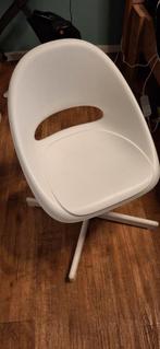 Ikea Sibben Kinderbureaustoel - Wit, Huis en Inrichting, Stoelen, Ophalen, Kunststof, Wit, Zo goed als nieuw