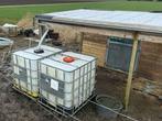 2 x IBC tanks inclusief overloop en kraan