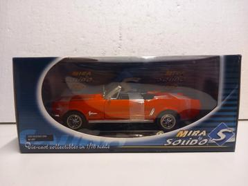 Ford Mustang 1/2 cabriolet red 1965 Solido metal 1:18 KRD beschikbaar voor biedingen