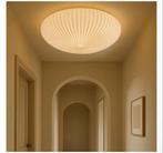 Plafond lamp. Modern Plissé Design met Warme LED-Verlichting, Ophalen, Nieuw, Metaal, Modern