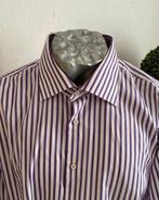 Ledub paars/wit overhemd maat XXL, Kleding | Heren, Overhemden, Ophalen of Verzenden, Zo goed als nieuw, Paars, Overige halswijdtes