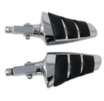 Voetsteunen set voor de valbeugel "Smooth" Chroom, Motoren, Accessoires | Overige, Ophalen of Verzenden, Nieuw