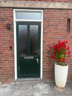 Kunstsof voordeur dubbelglas Hoogte:251 Breedte:103, 75 tot 150 cm, Kunststof, Gebruikt, Deurkozijn