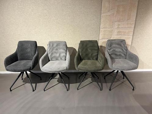 Eetkamerstoelen icon, light grey, graphite, turtle, maxfurn, Huis en Inrichting, Stoelen, Zo goed als nieuw, Vier, Stof, Ophalen