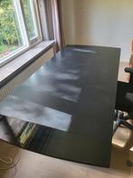 Zwarte tafel - Eettafel/Bureau - 195x90 cm, Ophalen, Rechthoekig, 150 tot 200 cm, 50 tot 100 cm