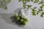 Jade edelsteen oorbellen - Groene steen sieraden, Hangers, Nieuw, Ophalen of Verzenden, Met edelsteen