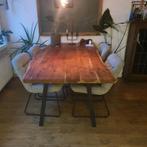 Boomstam tafel 2 meter, Huis en Inrichting, Tafels | Eettafels, Gebruikt, 200 cm of meer, Rechthoekig, 50 tot 100 cm