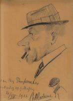 P. W. A. Lochem krijttekening "Aan Mej. Sluyterman", 1922, Antiek en Kunst, Ophalen