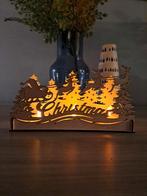 Houten theelichthouder kerst, Ophalen of Verzenden