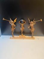 Grote Antieke set houten beelden Friese klok, Antiek en Kunst, Ophalen of Verzenden