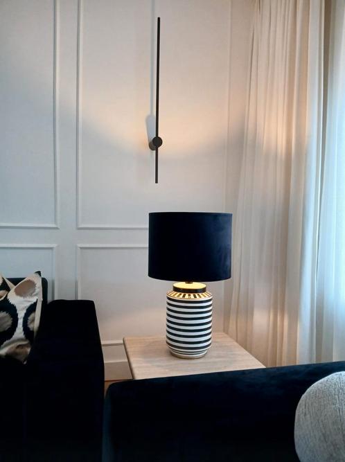 Zwarte lampenkap Velours 40 bij 30 cm, Huis en Inrichting, Lampen | Lampenkappen, Nieuw, 25 tot 50 cm, Rond, Zwart, Ophalen of Verzenden