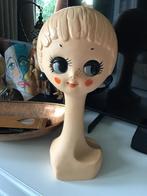 Vintage Twiggy Paspop Hoedenstandaard Jaren 60 💖, Ophalen of Verzenden