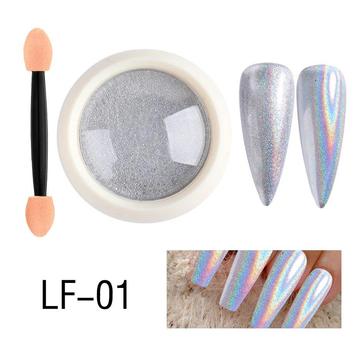 1 potje Nail Art Glitter Holograpich Spiegel Poeder Chrome. beschikbaar voor biedingen