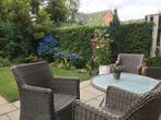 4 Tuinstoelen met ronde tafel. Bois le Duc, Tuin en Terras, 4 zitplaatsen, Bijzettafel, Ophalen of Verzenden, Zo goed als nieuw