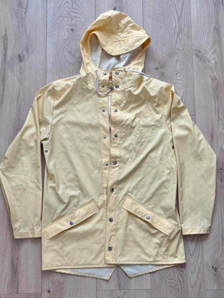 RAINS Regenjas - Lichtgeel - XS, Kleding | Dames, Jassen | Zomer, Gedragen, Maat 34 (XS) of kleiner, Geel, Ophalen of Verzenden