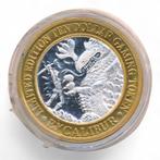 Las Vegas 10 Dollar Gaming Token Zilver Excalibur (2), Postzegels en Munten, Ophalen of Verzenden, Zilver, Buitenland
