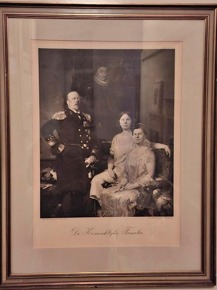 Koninklijke Familie, Rotogravure Piet van der Hem, Antiek en Kunst, Kunst | Schilderijen | Klassiek, Ophalen of Verzenden
