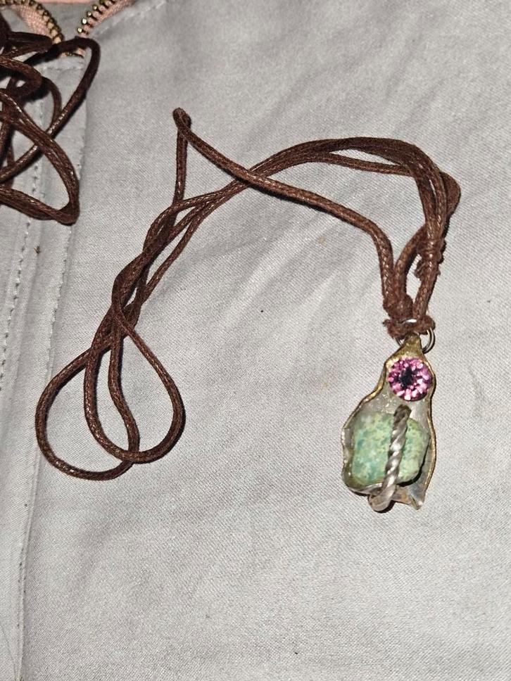 Hemimorfiet & Zirconia Hanger, Sieraden, Tassen en Uiterlijk, Kettingen, Ophalen of Verzenden