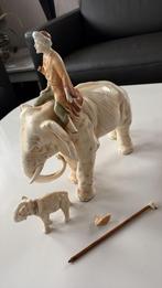 Olifant met ruiter beeld, Ophalen