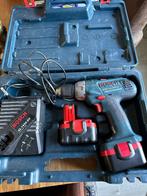 Bosch professionele accuboormachine gsr 14,4 ve-2+ 2 accu's, Ophalen, Zo goed als nieuw, Boor- en Schroefmachine, Variabele snelheid