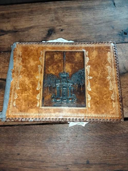 Oud antiek brocante fotoalbum met fotos, Audio, Tv en Foto, Fotoalbums en Accessoires, Ophalen of Verzenden