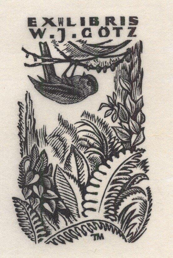 1723 Ex Libris Nederland : Thijs Mauve, 1959, Verzenden