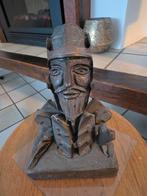 Antiek, zwaar beeld van koning/ridder, Ophalen