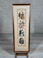 Oude prent La Moda 1833 in lijst, Antiek en Kunst, Kunst | Etsen en Gravures, Ophalen of Verzenden