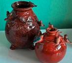 Daan Kromhout vogeltjes vaas 2x, Overige kleuren, Ophalen of Verzenden, Minder dan 50 cm, Glas