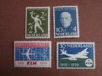 NL 1954-1959; serie Nat. Luchtvaartfonds + 40 jr KLM LEES, Postzegels en Munten, Verzenden, Na 1940, Postfris