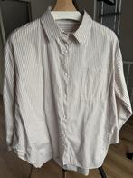 Blouse gestreept zandkleurig, Kleding | Dames, Blouses en Tunieken, Beige, Maat 42/44 (L), Ophalen of Verzenden, Zo goed als nieuw