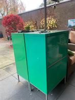 2 groene IKEA PS stalen lockers, Huis en Inrichting, Ophalen, Gebruikt