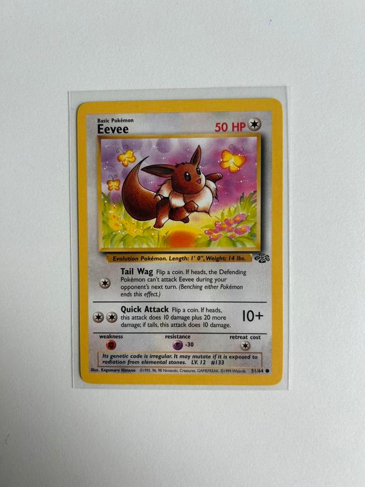 Eevee jungle, Hobby en Vrije tijd, Verzamelkaartspellen | Pokémon, Zo goed als nieuw, Ophalen of Verzenden