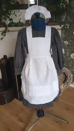 bediende wit schort grijs jurk maat 86 nieuw halloween, Ophalen, Nieuw, 104 of kleiner, Meisje