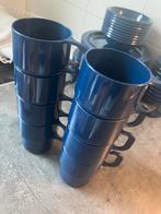 Mepal Rosti - coppia - 8 bekers blauw, Ophalen of Verzenden, Gebruikt, Blauw, Beker of Kan