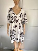 J336 Yoek maat 42/44=L jurk tuniek wit/zwart, Yoek, Wit, Maat 42/44 (L), Ophalen of Verzenden