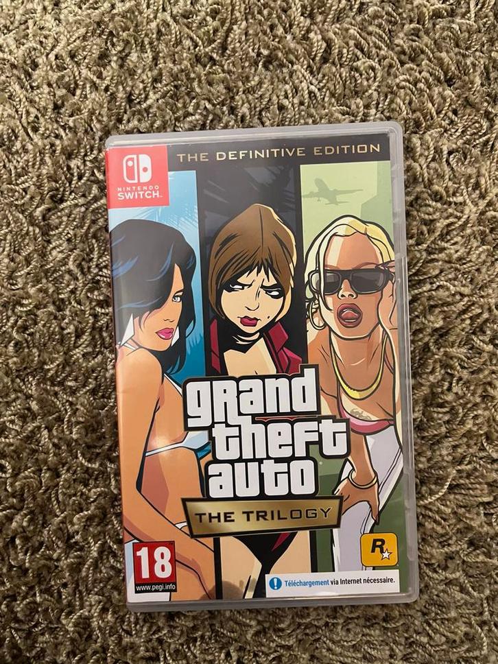 Grand Theft Auto: The Trilogy - Nintendo Switch, Spelcomputers en Games, Games | Nintendo Switch, Zo goed als nieuw, Avontuur en Actie