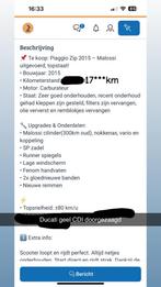 Piaggio Zip 80 Malossi - Topstaat!, Fietsen en Brommers, Ophalen, Zo goed als nieuw, Benzine, Piaggio
