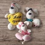 Set met 3 Diddl(ina) knuffels! ballerina I love you hart, Knuffel, Gebruikt, ?, Diddl