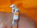 Zilveren Shiva's Nandi ring Ø 20,0 mm, India, Verzenden, 19 tot 20, Nieuw, Dame of Heer