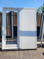 Hardhouten deur met vast paneel, Ophalen, 80 tot 100 cm, Nieuw, Buitendeur