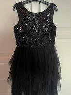Mooie H&M set mt 158/164 zwarte feestjurk met bolero/ vestje, Meisje, H&M, Ophalen of Verzenden, Zo goed als nieuw