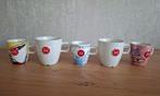 5 DE Douwe Egberts kopjes mokjes koffiekopjes, Huis en Inrichting, Ophalen, Gebruikt, Overige stijlen, Kop(pen) en/of Schotel(s)