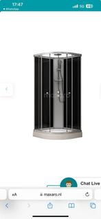 Douchecabine zwarte kleur gebruikt 100x100 prijs 350€, Huis en Inrichting, Badkamer | Complete badkamers, Zo goed als nieuw, Ophalen