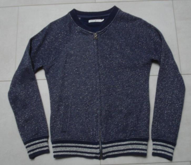 Nw dames vest merk Only maat S - jeans blauw met zilverdraad, Kleding | Dames, Truien en Vesten, Nieuw, Maat 36 (S), Blauw, Ophalen of Verzenden