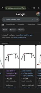 Altrex Steiger Vouwladder Varitrex PRO, Doe-het-zelf en Verbouw, Steigers, Ophalen of Verzenden, Gebruikt, Overige typen, Minder dan 2 meter