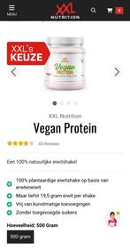 XXL Nutrition Vegan Protein Powder, Sport en Fitness, Poeder of Drank, Zo goed als nieuw, Ophalen