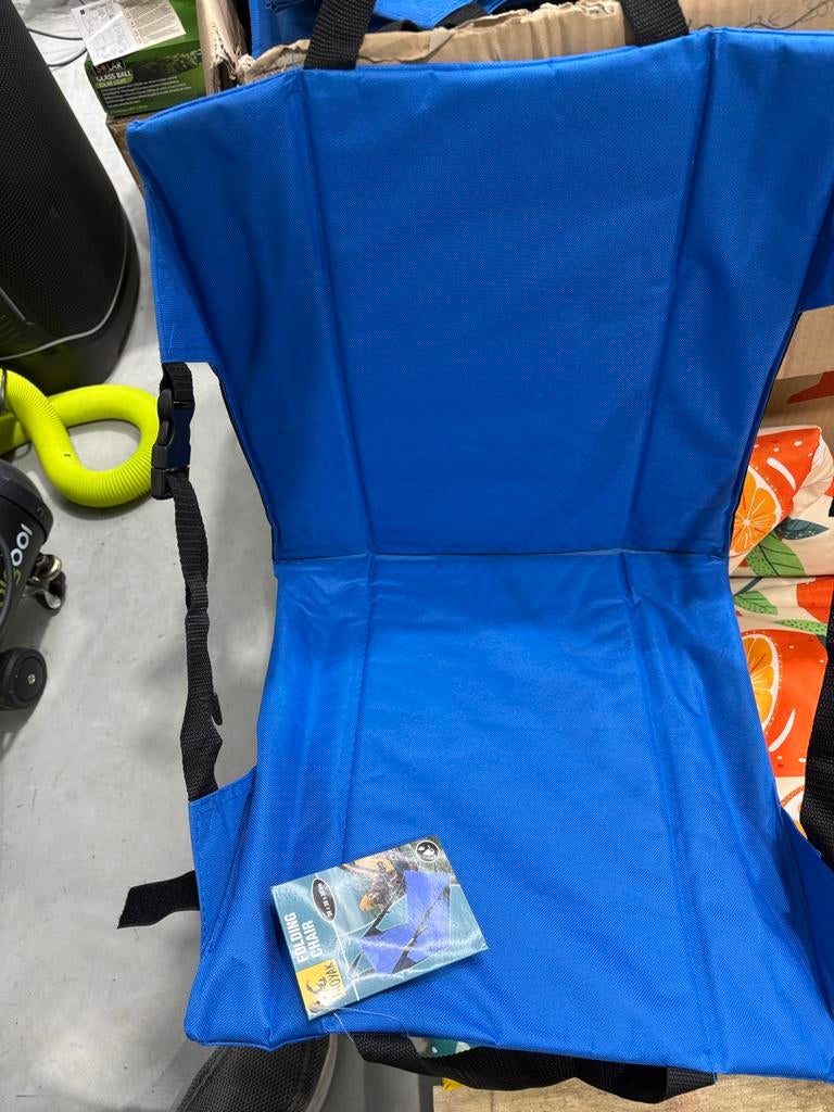 Strandstoeltjes / Festivalstoeltjes - Blauw & Zwart, Caravans en Kamperen, Kampeermeubelen, Geen, Nieuw, Ophalen of Verzenden