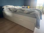 Ikea Brimnes bed, Ophalen, Gebruikt, Wit, Tweepersoons